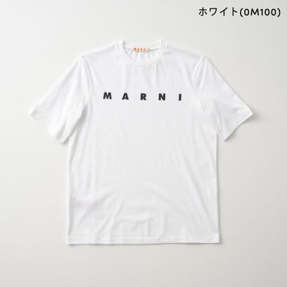 マルニ MARNI Tシャツ キッズ T-SHIRT WITH LOGO M01601 M00RF （ホワイト(0M100)）｜詳細画像