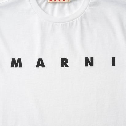 マルニ MARNI Tシャツ キッズ T-SHIRT WITH LOGO M01601 M00RF （ホワイト(0M100)）｜詳細画像