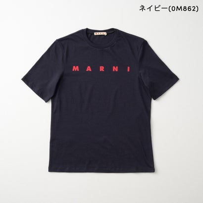 マルニ MARNI Tシャツ キッズ T-SHIRT WITH LOGO M01601 M00RF （ネイビー(0M862)）｜詳細画像