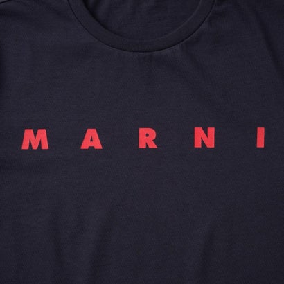 マルニ MARNI Tシャツ キッズ T-SHIRT WITH LOGO M01601 M00RF （ネイビー(0M862)）｜詳細画像