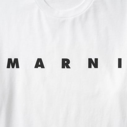 マルニ MARNI Tシャツ キッズ LONG-SLEEVED T-SHIRT WITH BOLD MARNI LOGO M01603 M00RF （ホワイト(0M100)）｜詳細画像