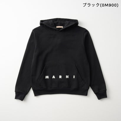 マルニ MARNI パーカー キッズ SWEATSHIRT WITH LOGO M01883 M00V0 （ブラック(0M900)）｜詳細画像