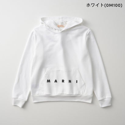 マルニ MARNI パーカー キッズ SWEATSHIRT WITH LOGO M01883 M00V0 （ホワイト(0M100)）｜詳細画像