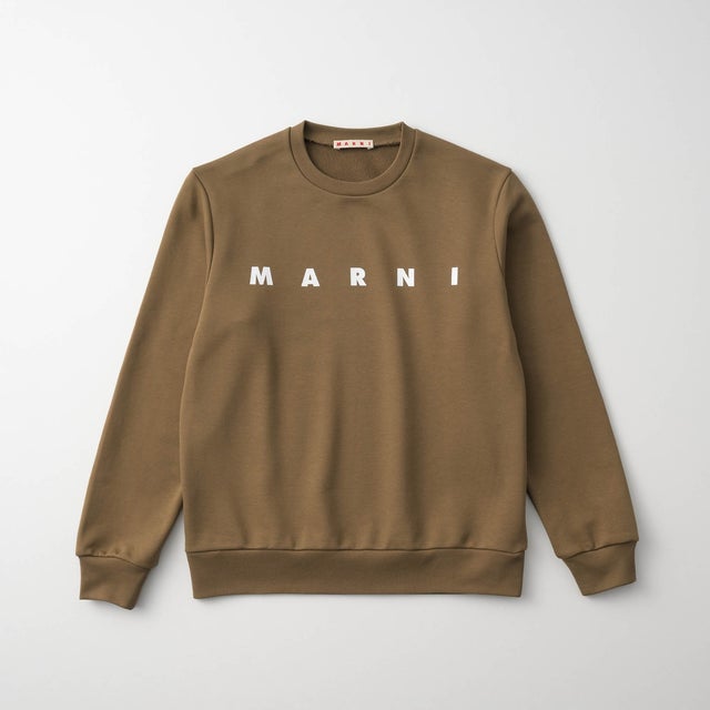 スウェット キッズ SWEATSHIRT WITH BOLD LOGO M01612 M00V0 （ウッドブラウン(0M721)）