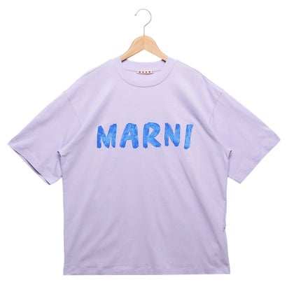 マルニ MARNI Tシャツ カットソー ロゴ パープル レディース MARNI THJET49EPH USCS11 LOC42 （THISTLE）｜詳細画像