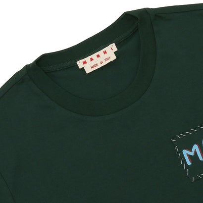 マルニ MARNI Tシャツ カットソー レギュラーフィット オーガニックコットン グリーン メンズ レディース ユニセックス MARNI HUMU0198X0 UTC017 00V89 （SPHERICAL GREEN）｜詳細画像