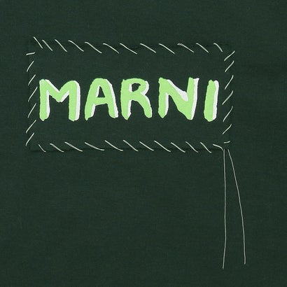 マルニ MARNI Tシャツ カットソー レギュラーフィット オーガニックコットン グリーン レディース MARNI THJE0294X0 UTC017 00V89 （SPHERICAL GREEN）｜詳細画像