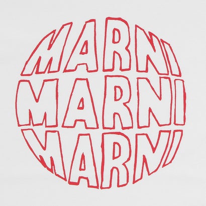 マルニ MARNI Tシャツ カットソー ホワイト レディース MARNI THJET49P02 USCV80 CLW01 （LILY WHITE）｜詳細画像