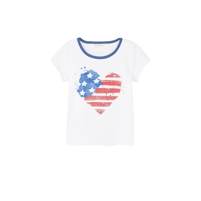 Tシャツ AMERICA （ホワイト）｜詳細画像