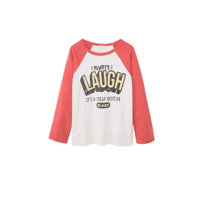 Tシャツ .-- LAUGH （ナチュラルホワイト）｜詳細画像