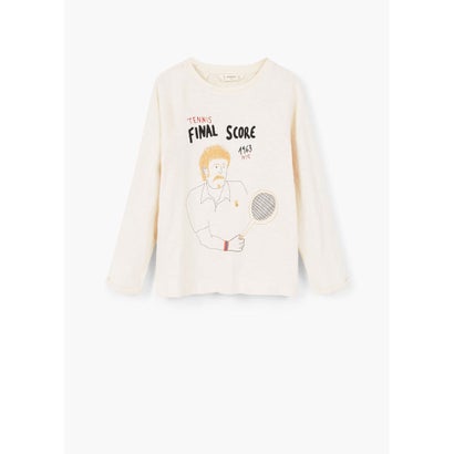 Tシャツ .-- TENNIS （ナチュラルホワイト）｜詳細画像