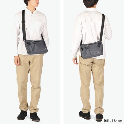 ショルダーバッグ メンズ レディース 小さめ コンパクト 斜めがけ ブランド かっこいい 軽量 軽い 大人 防水 撥水 ショルダー 横型 シンプル A5 3L ELBERT EQPK-02 （Khaki）｜詳細画像