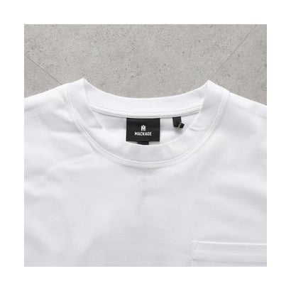 MACKAGE Tシャツ TREY トレイ 長袖 カットソー ロゴT （White/ホワイト）｜詳細画像