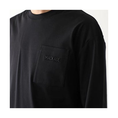 MACKAGE Tシャツ TREY トレイ 長袖 カットソー ロゴT （White/ホワイト）｜詳細画像