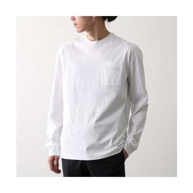 Tシャツ TREY トレイ 長袖 カットソー ロゴT （White/ホワイト）