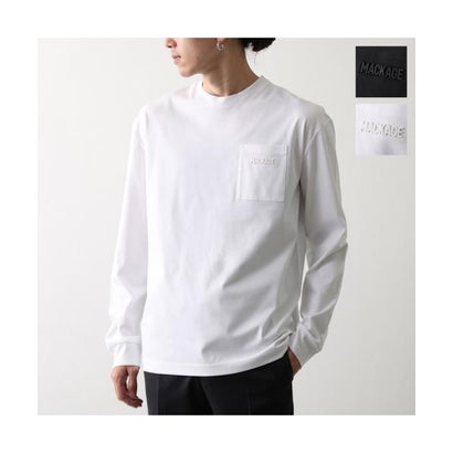 MACKAGE Tシャツ TREY トレイ 長袖 カットソー ロゴT （Black/ブラック）｜詳細画像