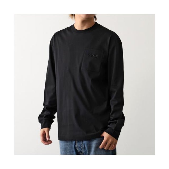 Tシャツ TREY トレイ 長袖 カットソー ロゴT （Black/ブラック）