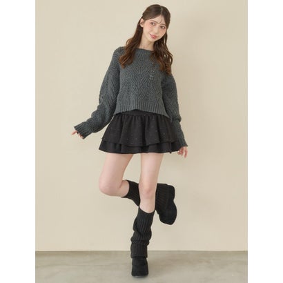 マジェスティックレゴン MAJESTIC LEGON ☆レッグウォーマーセット厚底ブーツ （ベージュ）｜詳細画像