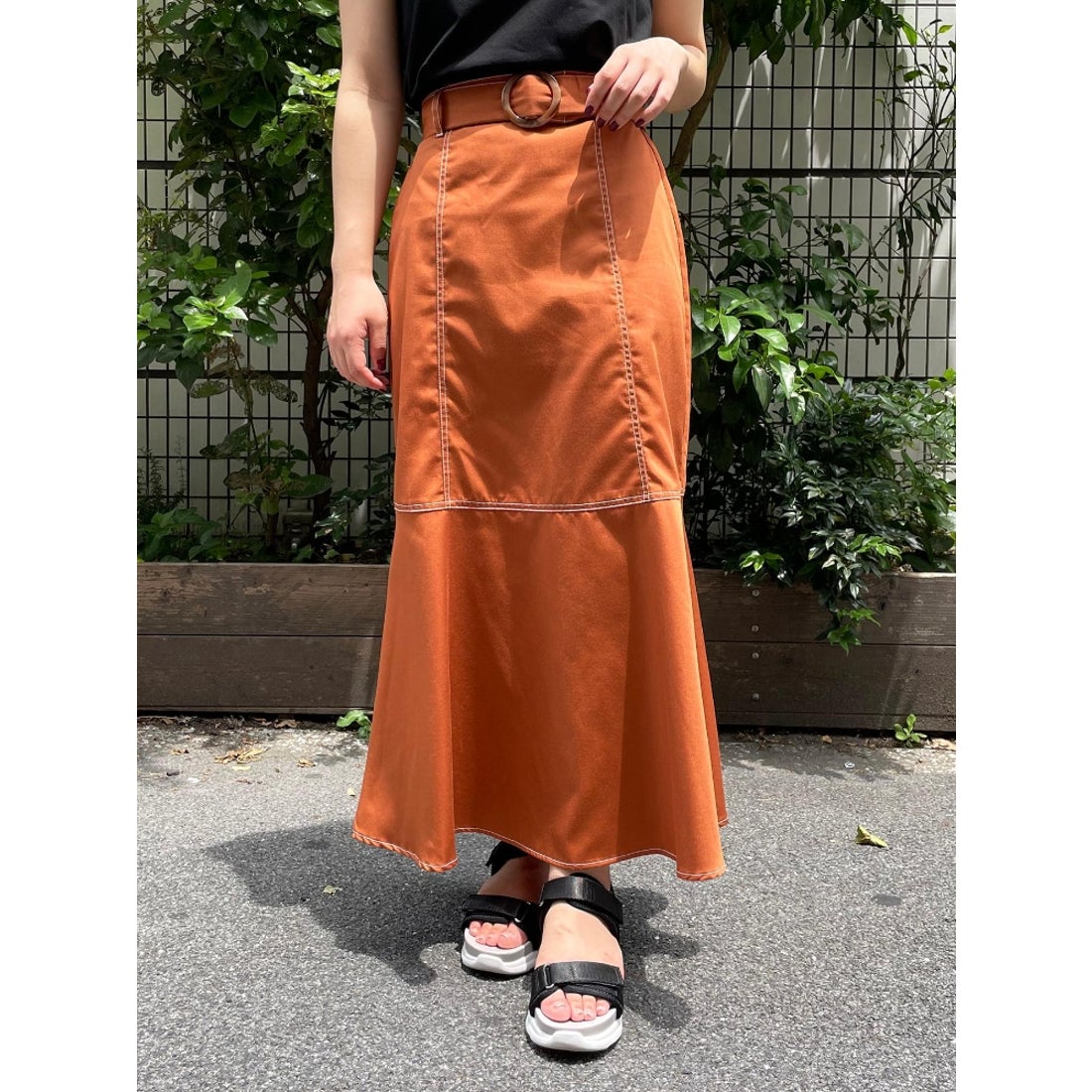 マーメイドスカート　オレンジ　０
