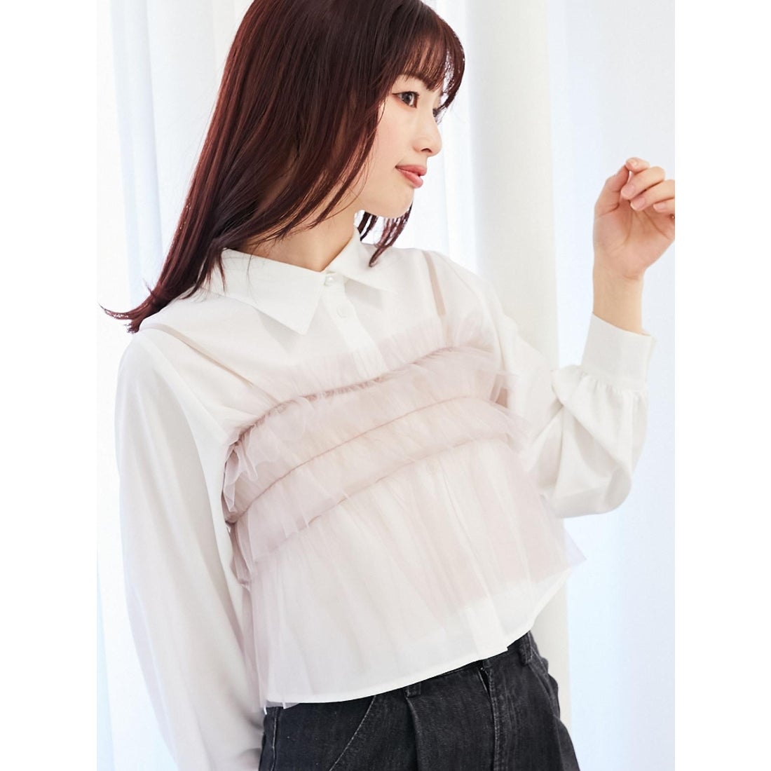 マジェスティックレゴン MAJESTIC LEGON チュールビスチェセットアップ