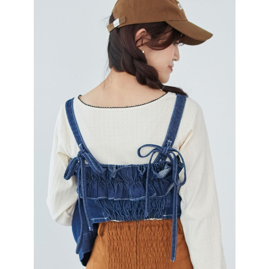マジェスティックレゴン MAJESTIC LEGON マルチwayフリルデニム