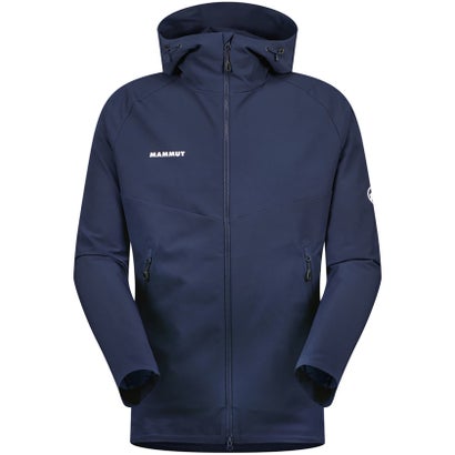マムート MAMMUT マムート MAMMUT アウトドア マクン 2.0 ソフトシェル フーデッド ジャケット アジアンフィット 106104 メンズ 男性 フーディー 上 （5118 MARINE）｜詳細画像