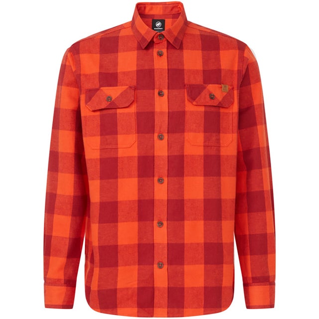 アウトドア TAMAROLONGSLEEVESHIRTAFMEN シャツ 長袖 トップス ロングスリーブ 麻混 耐久 放湿 登山 ハイキ （3825 MAMMUTRED-DARKMAMMUTRE）