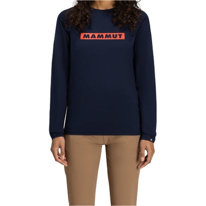 マムート MAMMUT MAMMUT マムート アウトドア QDロゴプリントロングスリーブTシャツ QD Logo Print Lon （BK-RD PRT2）｜詳細画像