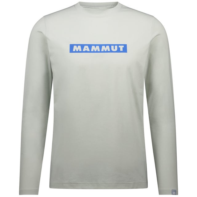 アウトドア QD ロゴ プリント ロングスリーブ Tシャツ アジアンフィット 1016-01030 メンズ 長袖 ロンT トップス （1349 SILVERSAGE-GLACIERBLUE）