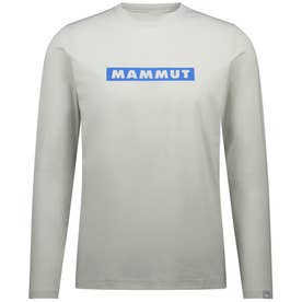 アウトドア QD ロゴ プリント ロングスリーブ Tシャツ アジアンフィット 1016-01030 メンズ 長袖 ロンT トップス （1349 SILVERSAGE-GLACIERBLUE）
