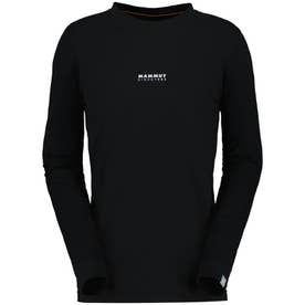 アウトドア QD ロゴ プリント ロングスリーブ Tシャツ アジアンフィット 1016-01030 メンズ 長袖 ロンT トップス （00253 BLACKPRT1）