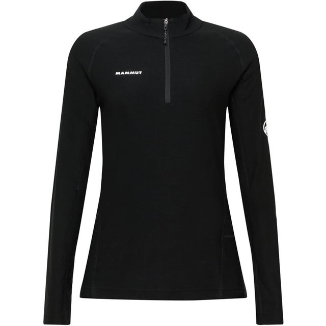 アウトドア TREE WOOL THERMAL FL HALF ZIP LONGSLEEVE AF WOMEN 101602380 （0001 BLACK）