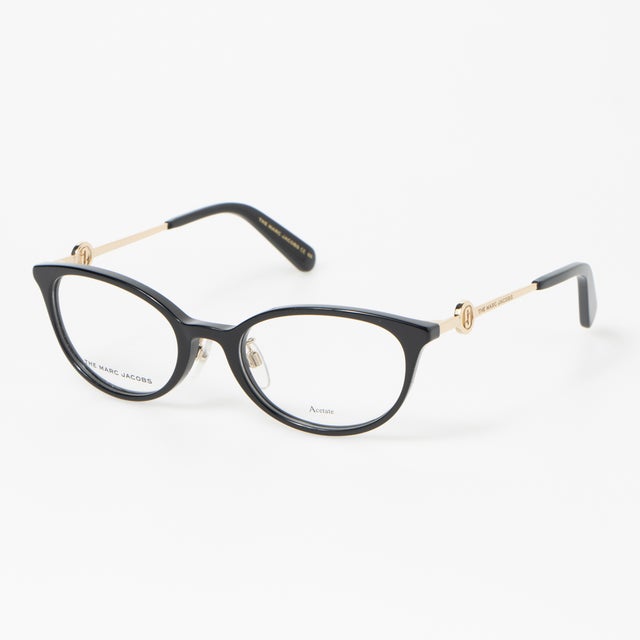 
                    メガネ 眼鏡 アイウェア レディース メンズ （ブラック/ゴールド）