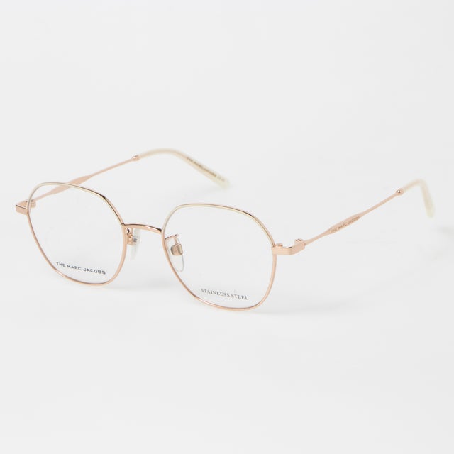 
                    メガネ 眼鏡 アイウェア レディース メンズ （ゴールド/アイボリー）