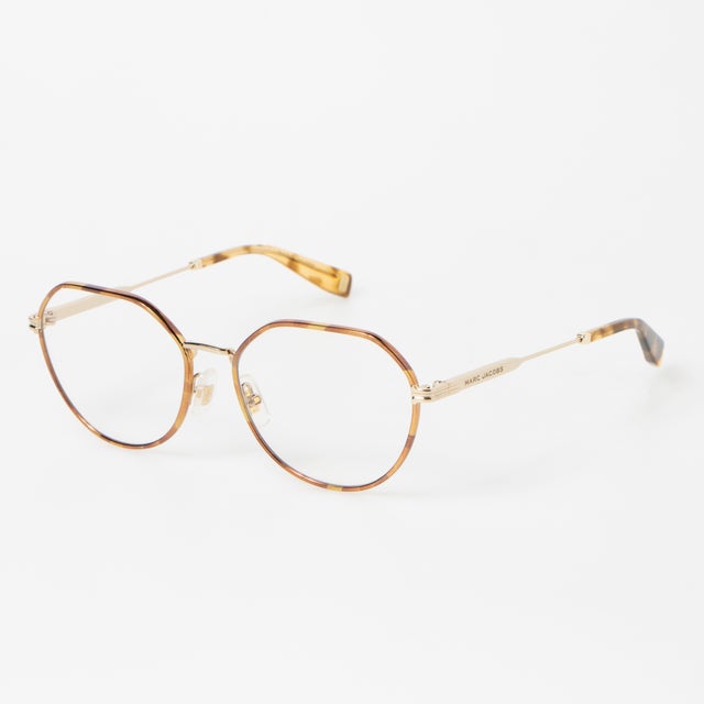 
                    メガネ 眼鏡 アイウェア レディース メンズ （ゴールド/ハバナ）