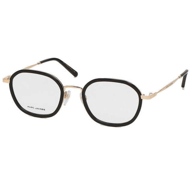 
                    メガネフレーム 眼鏡フレーム グローバルフィット ブラック ゴールド レディース 702G 807 （レンズ：CLEARフレーム：BLACK）