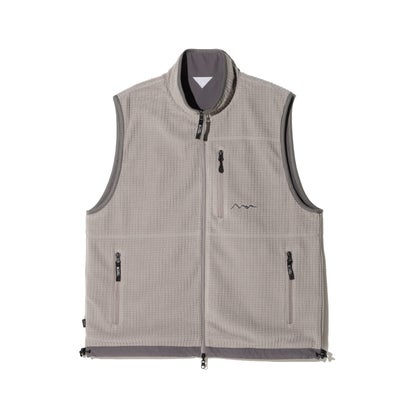 GRID FLEECE VEST （ブラック）｜詳細画像