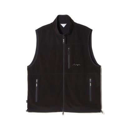 GRID FLEECE VEST （オリーブ）｜詳細画像