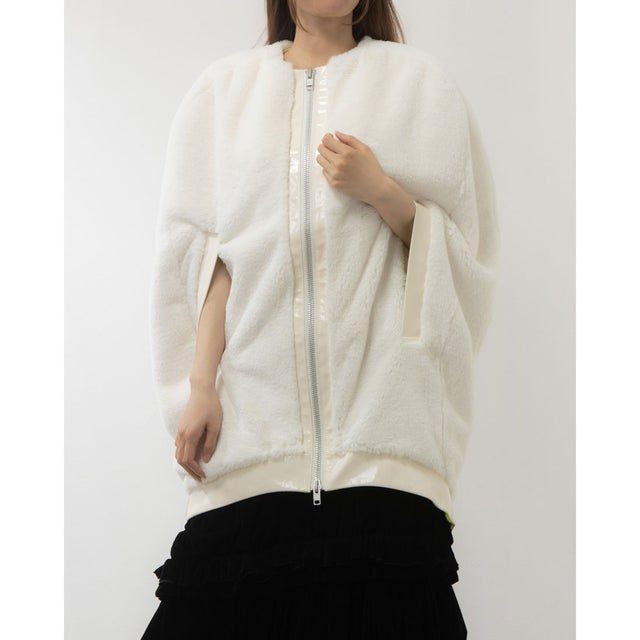
                    Eco-Fur  Open Front  Poncho