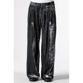 エムエーエスユー MASU Velvet Accordion Wide Trousers （Dusty Black