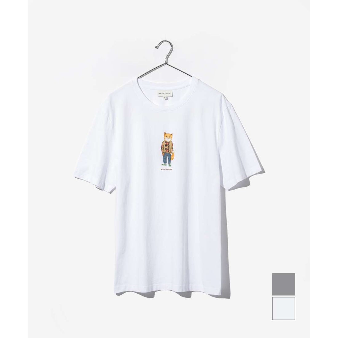 メゾンキツネ MAISON KITSUNE LM00111KJ0008 Tシャツ DRESSED FOX 