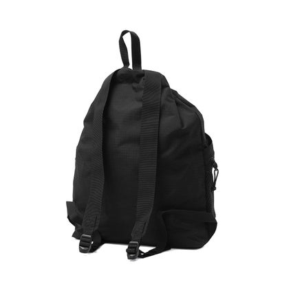 ナップサック メンズ レディース おしゃれ 軽い ブラック ナイロン 通学 リュック ストリート スポーティ かっこいい アクティブ 17L A4 FLOWMAKER Knapsack 60593 （ブラック）｜詳細画像