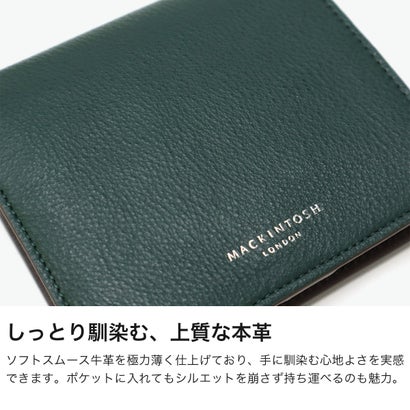 マッキントッシュ ロンドン 二つ折り財布 財布 レディース ブランド 革 本革 牛革 おしゃれ 女性 シンプル 上品 小銭入れあり COMFORT 札入 MKL5060105（ネイビー）｜詳細画像