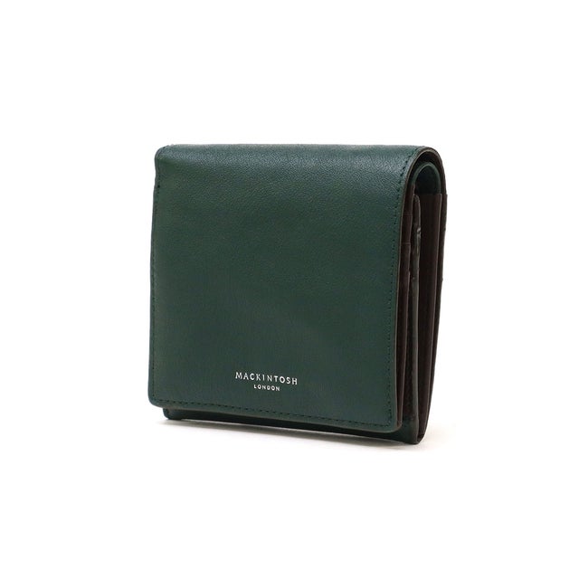 二つ折り財布 財布 レディース ブランド BOX型小銭入れ 革 本革 牛革 おしゃれ 女性 シンプル 上品 小銭入れあり COMFORT 中BOX札入 MKL5060104（グリーン）