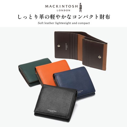 マッキントッシュ ロンドン 二つ折り財布 財布 レディース ブランド BOX型小銭入れ 革 本革 牛革 おしゃれ 女性 シンプル 上品 小銭入れあり COMFORT 中BOX札入 MKL5060104（オレンジ）｜詳細画像