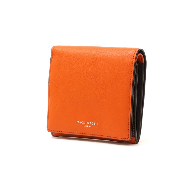 二つ折り財布 財布 レディース ブランド BOX型小銭入れ 革 本革 牛革 おしゃれ 女性 シンプル 上品 小銭入れあり COMFORT 中BOX札入 MKL5060104（オレンジ）