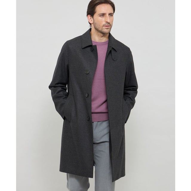【DUNFORD】【Loro Piana Fabric】ウールツイルステンカラーコート （08）