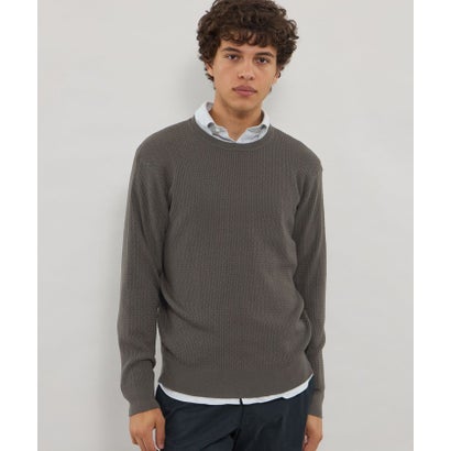 マッキントッシュ ロンドン MACKINTOSH LONDON 【WEB・一部店舗限定】サーマルクルーネックニット （ライトグレー3）｜詳細画像