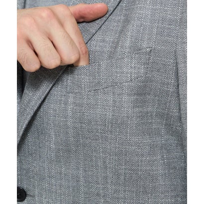 マッキントッシュ ロンドン MACKINTOSH LONDON 【NEW BRIDGE】【VITALE BARBERIS CANONICO/ヴィターレ・バルベリス・カノニコ】ツイードジャケット （ライトグレー）｜詳細画像
