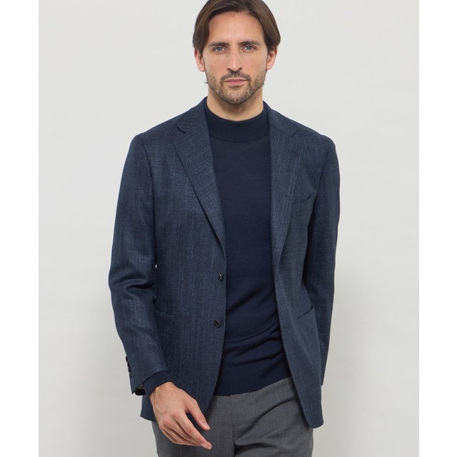 【NEW BRIDGE】【VITALE BARBERIS CANONICO/ヴィターレ・バルベリス・カノニコ】ツイードジャケット （ネイビー2）